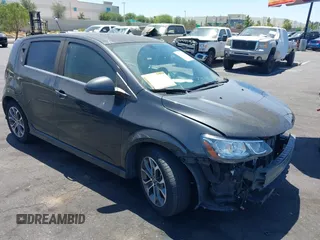 2017 Chevrolet Sonic LT with VIN 1G1JD6SG4H4166928, listed as a IAAI auction lot 42514647 with 32,431 mi miles and . Bid and sale history available at DreamBid. Image 1.