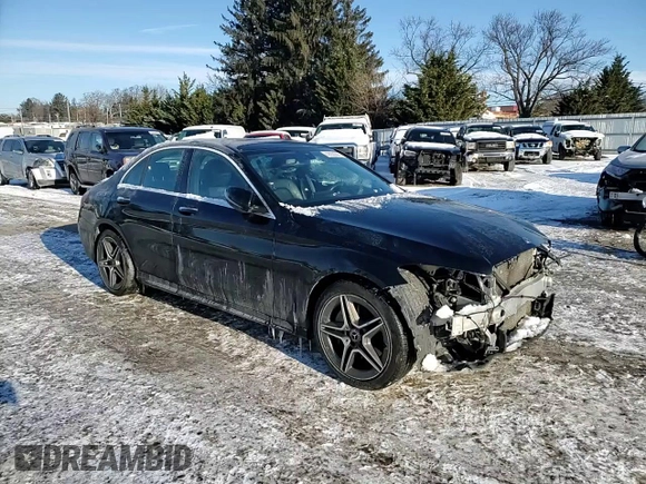 2020 Mercedes-Benz C 300 with VIN 55SWF8EBXLU327611, listed as a Copart auction lot 42050895 with 61,785 mi miles and Salvage Title. Bid and sale history available at DreamBid. Image 11.