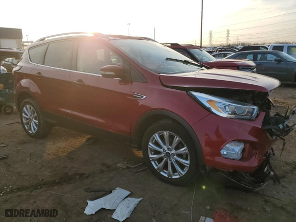 2017 Ford Escape Titanium with VIN 1FMCU0JD8HUC09263, listed as a Copart auction lot 49037975 with 90,086 mi miles and Clean Title. Bid and sale history available at carsss.com. Image 4.