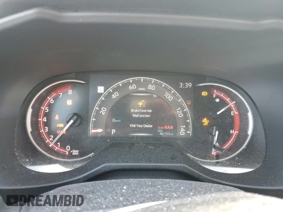 2023 Toyota RAV4 LE with VIN 2T3F1RFV3PC348025, listed as a Copart auction lot 43995355 with 46,155 mi miles and Salvage Title. Bid and sale history available at carsss.com. Image 9.