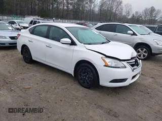 2015 Nissan Sentra SV with VIN 3N1AB7AP1FL685532, listed as a IAAI auction lot 41555565 with 93,931 mi miles and . Bid and sale history available at DreamBid. Image 1.
