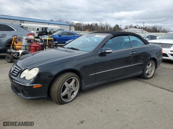 2004 Mercedes-Benz CLK-Class Cabriolet 5.0L with VIN WDBTK75G94T019316, listed as a Copart auction lot 48194365 with 0 mi miles and Salvage Title. Bid and sale history available at carsss.com. Image 1.