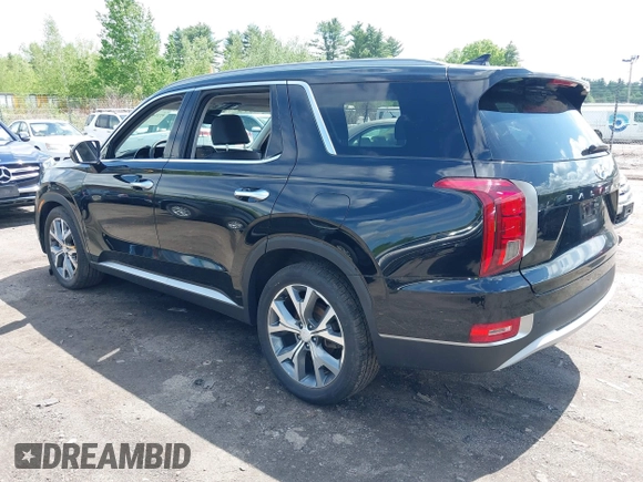 2020 Hyundai Palisade SEL with VIN KM8R4DHE5LU031403, listed as a IAAI auction lot 42254133 with 19,398 mi miles and . Bid and sale history available at DreamBid. Image 3.