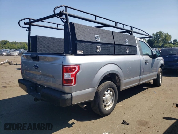 2020 Ford F-150 XL with VIN 1FTMF1C50LKE01683, listed as a Copart auction lot 70235144 with 57,325 mi miles and Salvage Title. Bid and sale history available at carsss.com. Image 3.