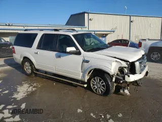2014 Ford Expedition Max Limited with VIN 1FMJK1K52EEF07422, listed as a Copart auction lot 47033425 with 204,354 mi miles and Salvage title. Bid and sale history available at DreamBid. Image 4.