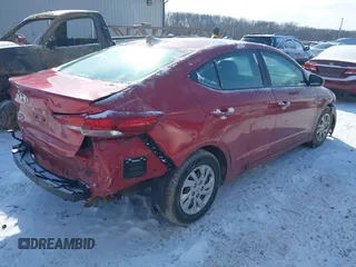 2017 Hyundai Elantra SE with VIN 5NPD74LF0HH125700, listed as a IAAI auction lot 41615195 with 102,116 mi miles and . Bid and sale history available at DreamBid. Image 4.