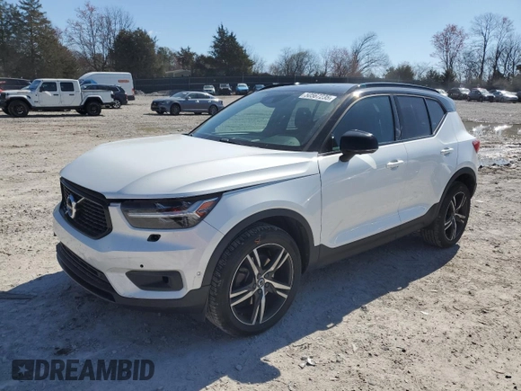 2019 Volvo XC40 R-Design with VIN YV4162UM9K2079488, listed as a Copart auction lot 50567235 with 77,003 mi miles and Salvage title. Bid and sale history available at DreamBid. Image 1.