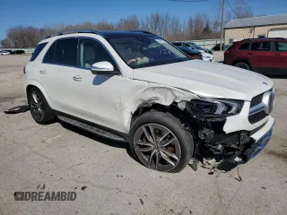 2022 Mercedes-Benz GLE 450 with VIN 4JGFB5KBXNA645994, listed as a Copart auction lot 50498785 with 41,047 mi miles and Salvage title. Bid and sale history available at DreamBid. Image 4.