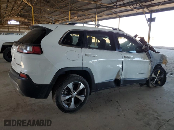 2021 Jeep Cherokee Limited with VIN 1C4PJLDX5MD209107, listed as a Copart auction lot 60731505 with Not provided miles and Salvage title. Bid and sale history available at DreamBid. Image 3.