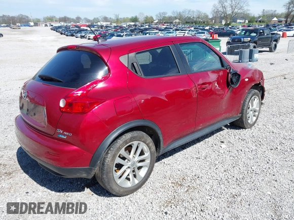 2013 Nissan Juke SL z VIN JN8AF5MV5DT210043, wystawiony jako IAAI lot #41942395 z przebiegiem Nie podano mil oraz . Historia ofert i sprzedaży dostępna na DreamBid. Obrazek 4.