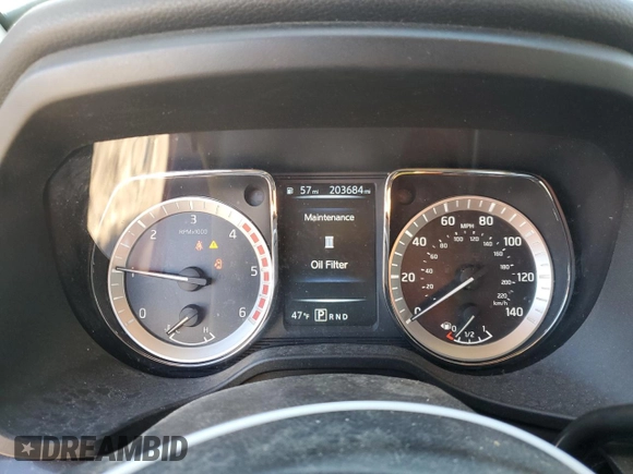 2017 Nissan Titan with VIN 1N6BA1R97HN520169, listed as a Copart auction lot 82783774 with 203,684 mi miles and Salvage title. Bid and sale history available at DreamBid. Image 9.