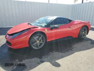 2013 Ferrari 458 Italia z VIN ZFF67NFA2D0194914, wystawiony jako Copart lot #43272195 z przebiegiem 23 608 mil mil oraz Szkody całkowita. Historia ofert i sprzedaży dostępna na DreamBid. Obrazek 1.