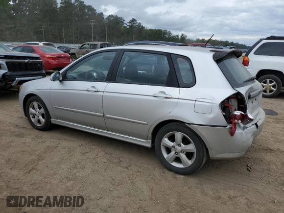 2009 Kia Spectra with VIN KNAFE241395022419, listed as a Copart auction lot 74794994 with 201,212 mi miles and Salvage Title. Bid and sale history available at carsss.com. Image 2.