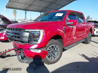 2022 Ford F-150 XL with VIN 1FTFW1EDXNFA50015, listed as a IAAI auction lot 41630903 with 37,420 mi miles. Bid and sale history available at carsss.com. Image 2.