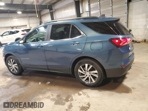 2024 Chevrolet Equinox LT with VIN 3GNAXUEG1RL177483, listed as a Copart auction lot 47187225 with 22,107 mi miles and Salvage Title. Bid and sale history available at DreamBid. Image 2.