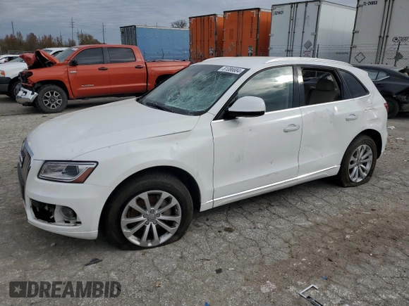 2015 Audi Q5 Premium with VIN WA1CFAFP3FA142894, listed as a Copart auction lot 81086684 with 125,502 mi miles and Salvage Title. Bid and sale history available at carsss.com. Image 1.