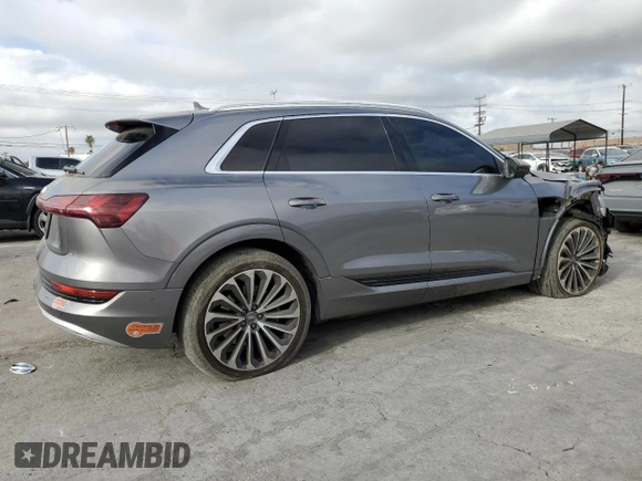 2019 Audi e-tron Prestige with VIN WA1VABGE6KB013000, listed as a Copart auction lot 46866995 with 54,469 mi miles and Salvage Title. Bid and sale history available at carsss.com. Image 3.