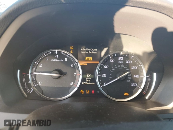 2018 Acura MDX Advance with VIN 5J8YD4H87JL009014, listed as a Copart auction lot 82551104 with 76,966 mi miles and Salvage Title. Bid and sale history available at carsss.com. Image 9.