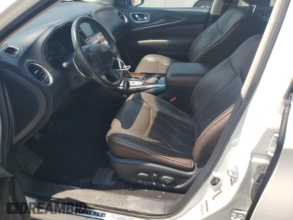 2014 Infiniti QX60 with VIN 5N1AL0MM0EC538966, listed as a Copart auction lot 60871735 with 99,479 mi miles and Salvage title. Bid and sale history available at DreamBid. Image 7.
