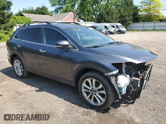 2013 Mazda CX-9 Grand Touring with VIN JM3TB3DV0D0405657, listed as a Copart auction lot 62142165 with 77,951 mi miles and Salvage title. Bid and sale history available at DreamBid. Image 4.