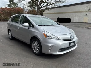 2014 Toyota Prius v Two with VIN JTDZN3EU6EJ014380, listed as a Copart auction lot 52010145 with NaN miles and Clean Title. Bid and sale history available at carsss.com. Image 1.