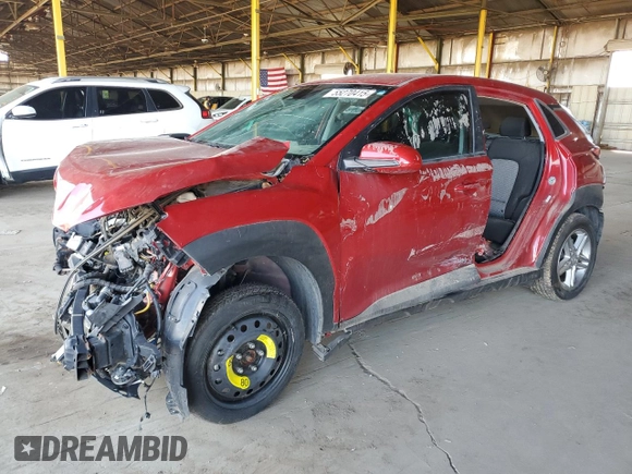 2022 Hyundai Kona Preferred with VIN KM8K22AB1NU820579, listed as a Copart auction lot 55270415 with Not Provided miles and Salvage Title. Bid and sale history available at carsss.com. Image 1.