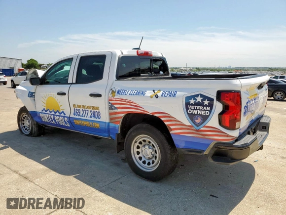 2023 Chevrolet Colorado 2WD Work Truck with VIN 1GCGSBEC6P1201879, listed as a Copart auction lot 60961335 with 45,939 mi miles and Salvage title. Bid and sale history available at DreamBid. Image 2.