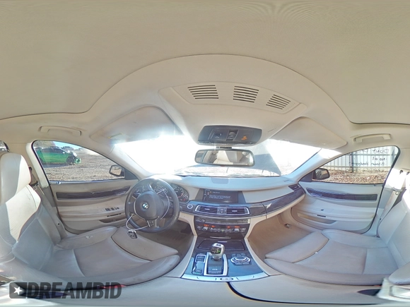 2009 BMW 7 Series 750i with VIN WBAKA83559CY33152, listed as a Copart auction lot 83770114 with 126,610 mi miles and Salvage title. Bid and sale history available at DreamBid. Image 13.
