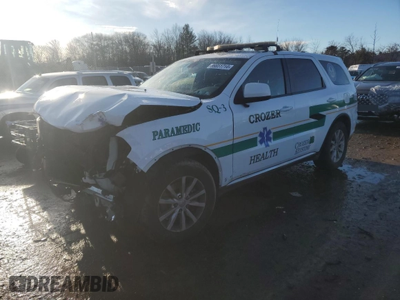 2015 Dodge Durango Special Service with VIN 1C4RDJFG0FC740712, listed as a Copart auction lot 86651714 with 155,348 mi miles and Salvage title. Bid and sale history available at DreamBid. Image 1.