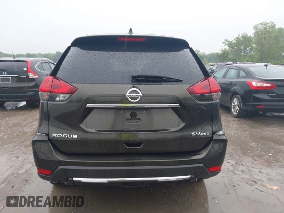 2017 Nissan Rogue SV with VIN KNMAT2MV1HP601384, listed as a IAAI auction lot 42454707 with 159,501 mi miles and . Bid and sale history available at DreamBid. Image 16.
