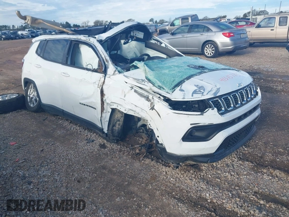 2024 Jeep Compass Latitude Lux with VIN 3C4NJDFN3RT143876, listed as a IAAI auction lot 41315773 with Not provided miles and . Bid and sale history available at DreamBid. Image 1.