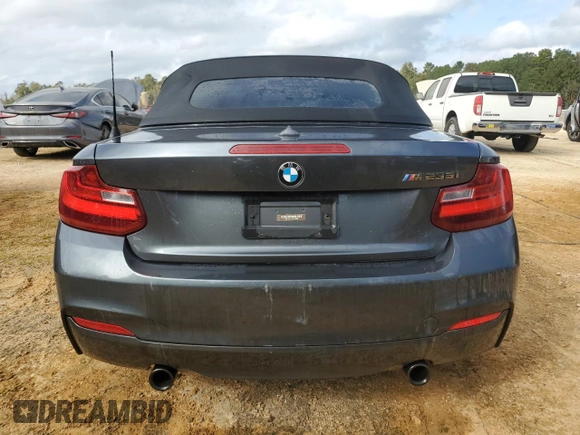2016 BMW 2 Series M235i with VIN WBA1M1C57GV394290, listed as a Copart auction lot 76187684 with 60,838 mi miles and Salvage Title. Bid and sale history available at carsss.com. Image 6.