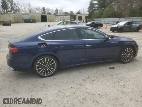 2021 Audi A5 Sportback Premium Plus with VIN WAUCBCF52MA015186, listed as a Copart auction lot 41383044 with 26,020 mi miles. Bid and sale history available at carsss.com. Image 3.