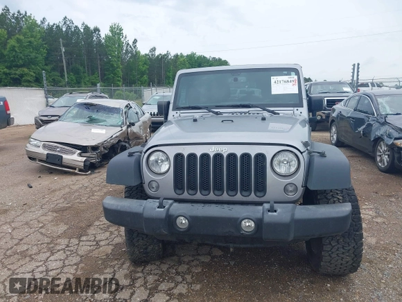 2017 Jeep Wrangler Unlimited Sport с VIN 1C4BJWDG5HL631286, выставлен на аукционе IAAI как лот 42176849 с пробегом 41 142 миль миль и . История ставок и продаж доступна на DreamBid. Изображение 12.