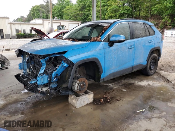 2020 Toyota RAV4 LE with VIN 2T3K1RFV9LW095865, listed as a Copart auction lot 54008935 with 54,641 mi miles and Clean Title. Bid and sale history available at carsss.com. Image 1.