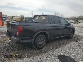 2019 Honda Ridgeline Sport with VIN 5FPYK2F10KB007325, listed as a Copart auction lot 46950225 with 222,925 mi miles and Salvage title. Bid and sale history available at DreamBid. Image 3.