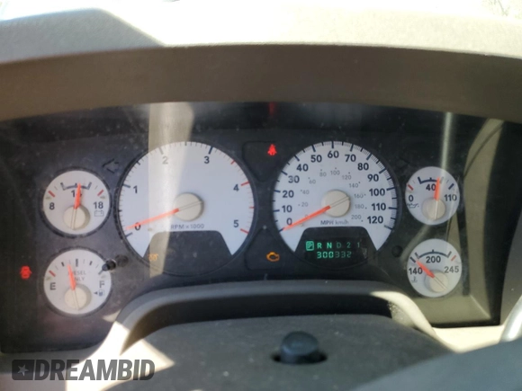 2006 Dodge Ram 2500 SLT with VIN 3D7KR28C56G236193, listed as a Copart auction lot 47048975 with 300,332 mi miles and Salvage Title. Bid and sale history available at carsss.com. Image 9.