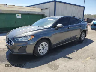 2019 Ford Fusion S with VIN 3FA6P0G77KR146977, listed as a Copart auction lot 50075255 with 47,473 mi miles and Salvage Title. Bid and sale history available at carsss.com. Image 1.
