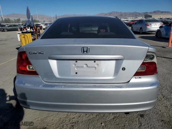 2001 Honda Civic EX with VIN 1HGEM21951L002346, listed as a Copart auction lot 89365405 with 126,637 mi miles and Salvage Title. Bid and sale history available at carsss.com. Image 6.