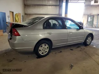 2003 Honda Civic LX with VIN 2HGES16643H509074, listed as a Copart auction lot 47398145 with 163,956 mi miles and Salvage Title. Bid and sale history available at carsss.com. Image 3.