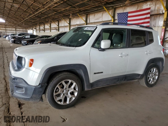 2015 Jeep Renegade Latitude with VIN ZACCJABT0FPB46280, listed as a Copart auction lot 56251035 with 85,211 mi miles and Clean Title. Bid and sale history available at DreamBid. Image 1.