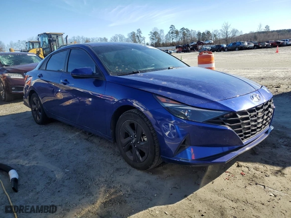 2021 Hyundai Elantra SEL with VIN 5NPLM4AG2MH022515, listed as a Copart auction lot 88600565 with 81,814 mi miles and Salvage Title. Bid and sale history available at carsss.com. Image 4.