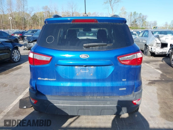 2018 Ford EcoSport SE with VIN MAJ3P1TEXJC240099, listed as a IAAI auction lot 41912970 with 92,940 mi miles. Bid and sale history available at carsss.com. Image 17.
