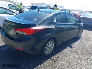 2016 Hyundai Elantra SE with VIN KMHDH4AE6GU487781, listed as a IAAI auction lot 41888778 with 184,289 mi miles. Bid and sale history available at carsss.com. Image 4.