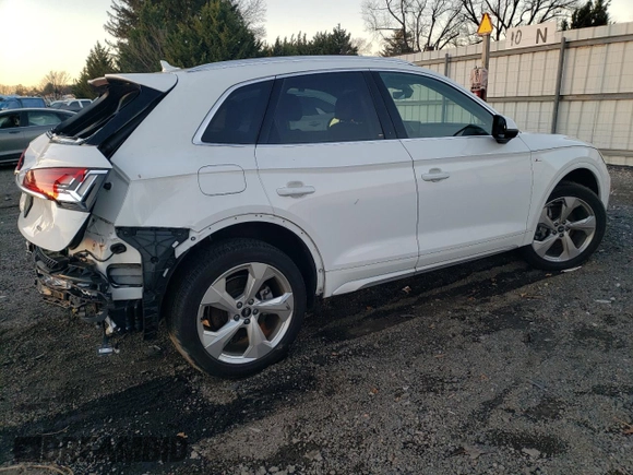 2022 Audi Q5 S line Prestige with VIN WA1FAAFY6N2047503, listed as a Copart auction lot 84794264 with 17,646 mi miles and Salvage Title. Bid and sale history available at carsss.com. Image 3.