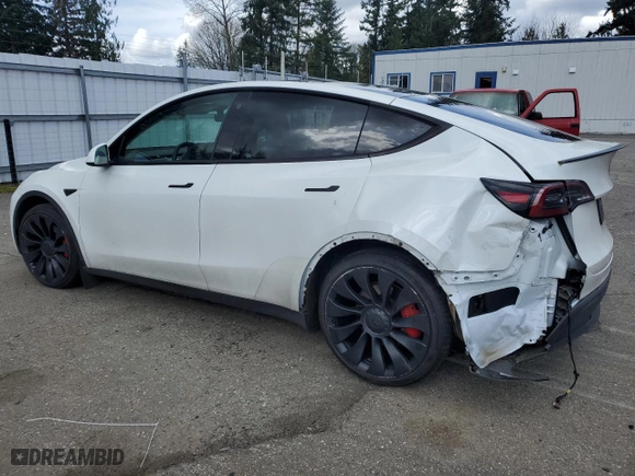 2022 Tesla Model Y Performance with VIN 7SAYGDEF4NF518109, listed as a Copart auction lot 51278535 with 20,373 mi miles and Salvage Title. Bid and sale history available at carsss.com. Image 2.