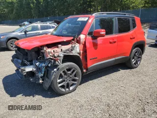 2020 Jeep Renegade High Altitude with VIN ZACNJBB15LPL31611, listed as a Copart auction lot 64802285 with 70,464 mi miles and Salvage title. Bid and sale history available at DreamBid. Image 1.