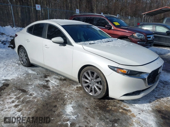 2019 Mazda 3 w/Select with VIN 3MZBPAALXKM106553, listed as a IAAI auction lot 41398725 with 109,906 mi miles. Bid and sale history available at carsss.com. Image 1.