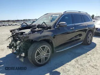 2020 Mercedes-Benz GLS 450 with VIN 4JGFF5KE5LA154079, listed as a Copart auction lot 71464634 with 43,595 mi miles and Salvage Title. Bid and sale history available at DreamBid. Image 1.