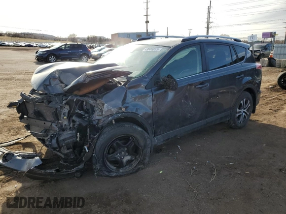 2017 Toyota RAV4 LE with VIN JTMBFREVXHJ145374, listed as a Copart auction lot 49806855 with 0 mi miles and Salvage Title. Bid and sale history available at carsss.com. Image 1.